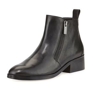 Cole Haan Oak Double Zipper Leather Ankle Boot